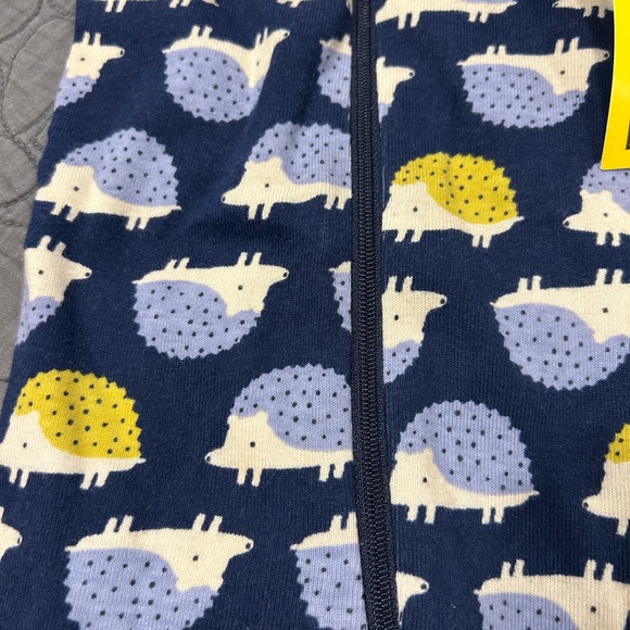Navy Hedgehog Print Kids One Piece - Picture 2 of 6